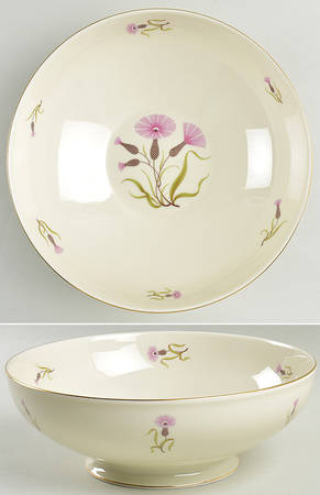 Thistle (Rim) 9" Salad Serving Bowl