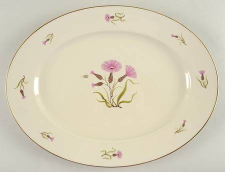 Thistle (Rim) 15" Oval Serving Platter