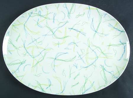 Threads 16" Oval Serving Platter