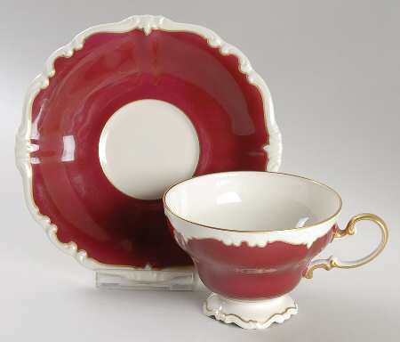 Titian Footed Cup & Saucer Set