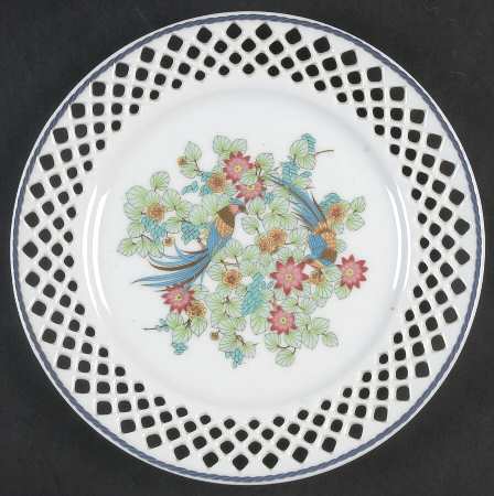 Tropical Dusk Pierced Edge Salad Plate