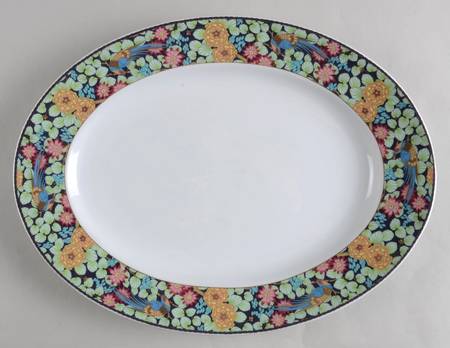 Tropical Dusk 15" Oval Serving Platter
