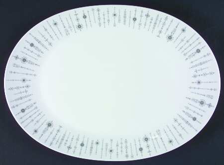 Tundra Grey 13" Oval Serving Platter