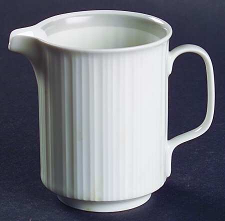 Variations White Rim with Gray (Gray Band) Mini Creamer