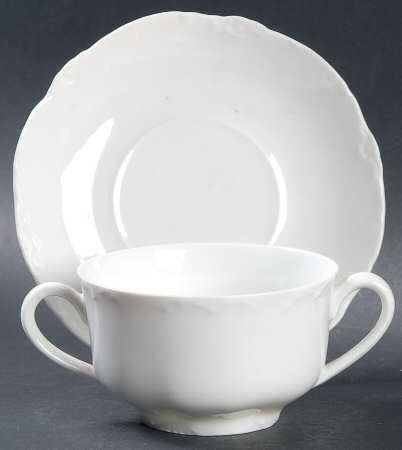 Versailles Footed Bouillon Cup & Saucer