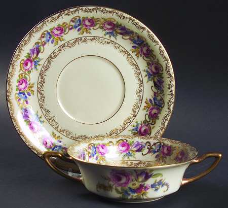 Vienna Flat Cream Soup Bowl & Saucer Set