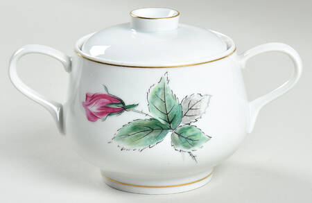Victoria Rose Sugar Bowl & Lid