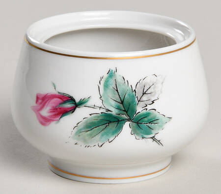 Victoria Rose Mustard Jar No Lid