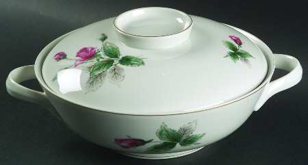 Victoria Rose Round Covered Vegetable