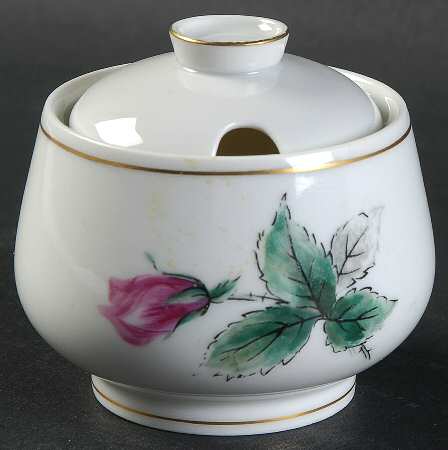 Victoria Rose Mustard Jar & Lid