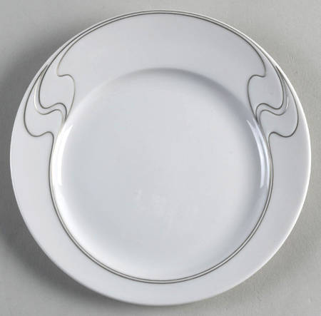 White Gold Bread & Butter Plate