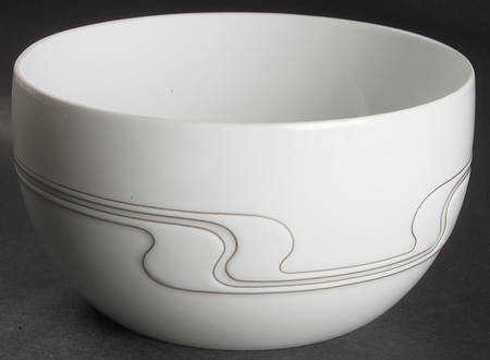 White Gold 6" Round Vegetable Bowl