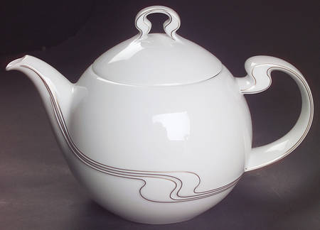 White Gold Teapot & Lid