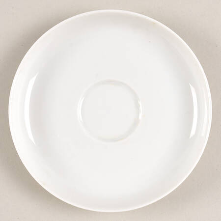 White Gold Saucer for Flat Cup