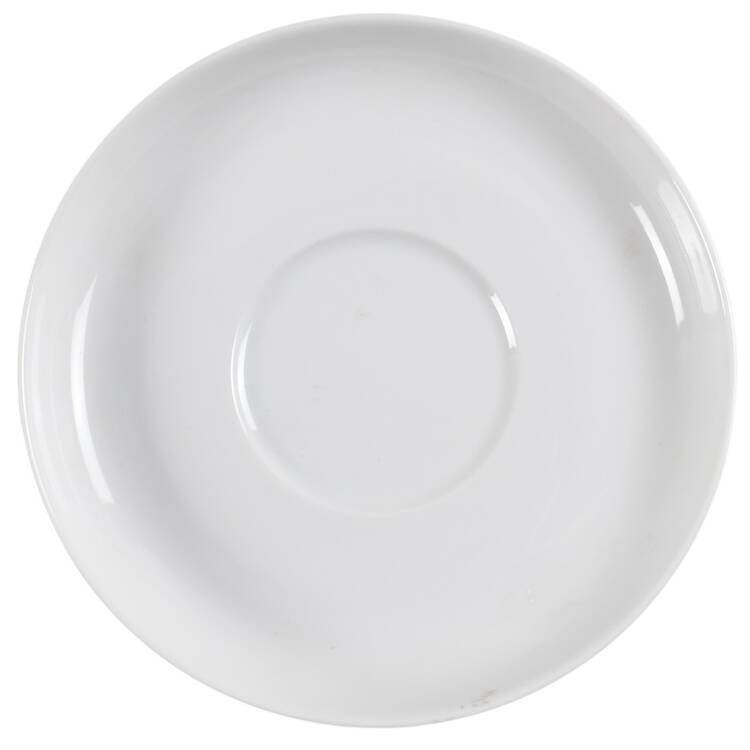 White Gold Saucer for Flat Cup