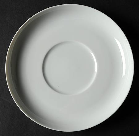 White Gold Saucer for Cream Soup Bowl