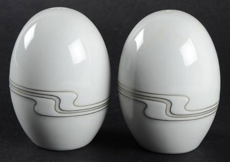 White Gold Salt & Pepper Set