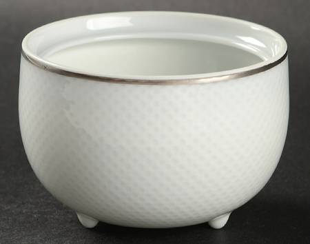 White Gold (Century Shape) Sugar Bowl No Lid