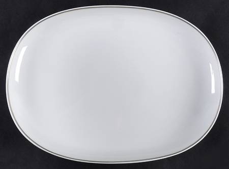 White Gold (Century Shape) 13" Oval Serving Platter