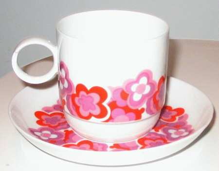 Whimsy Flat Cup & Saucer Set