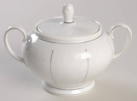 White Velvet (No Trim) Sugar Bowl & Lid