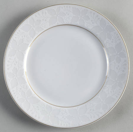 White Velvet (Gold) Salad Plate