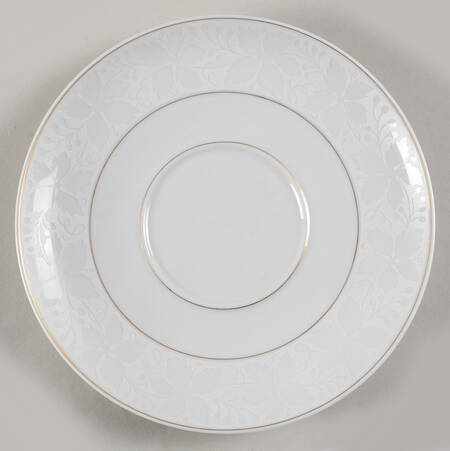 White Velvet (Gold) Saucer for Cream Soup Bowl