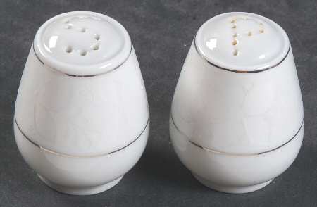 White Velvet (Platinum) Salt & Pepper Set