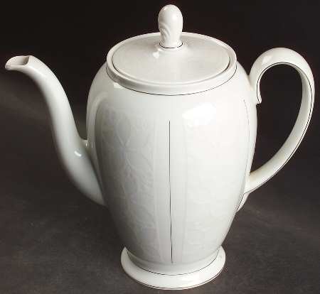 White Velvet (Platinum) Coffee Pot & Lid