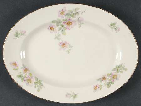 Wild Rose 11" Oval Serving Platter