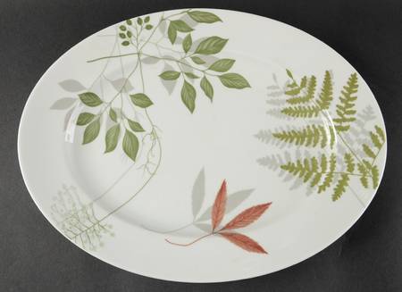 Woodland Ferns (Aida) 12" Oval Serving Platter