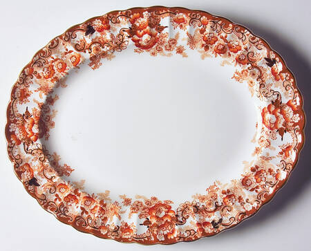 Victorian Rust 11" Oval Serving Platter