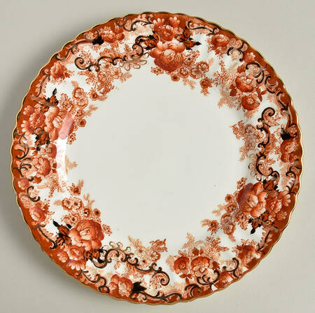 Victorian Rust Salad Plate by Samuel Radford