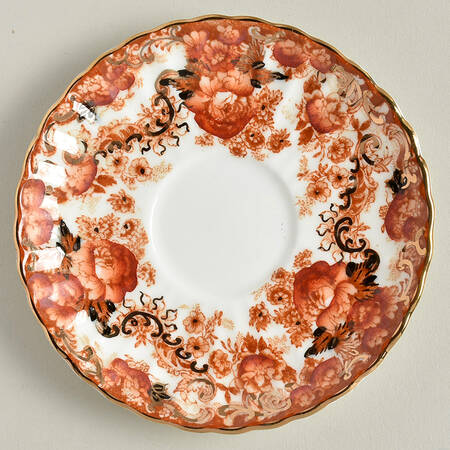 Victorian Rust Saucer for Demitasse Cup