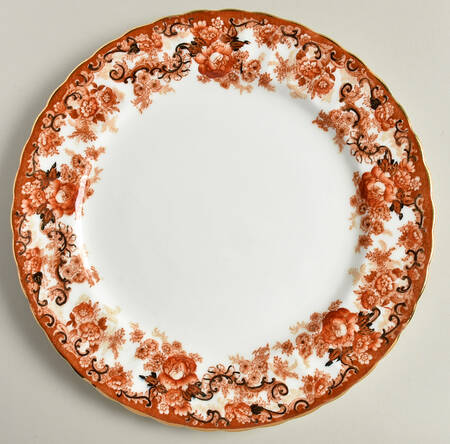 Victorian Rust Dinner Plate by Samuel Radford