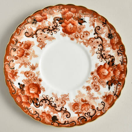 Victorian Rust Saucer for Cream Soup Bowl