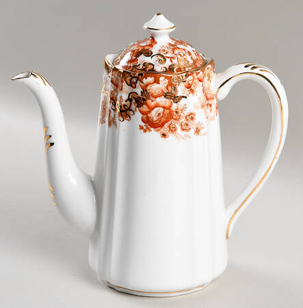 Victorian Rust Mini Coffee Pot & Lid
