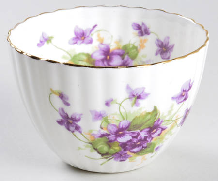 Violet (Scalloped) Mini Open Sugar Bowl by Samuel Radford
