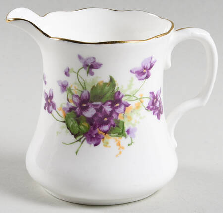 Violet (Scalloped) Mini Creamer by Samuel Radford