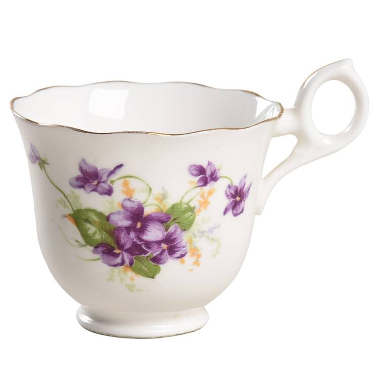 Violet (Scalloped) Footed Demitasse Cup