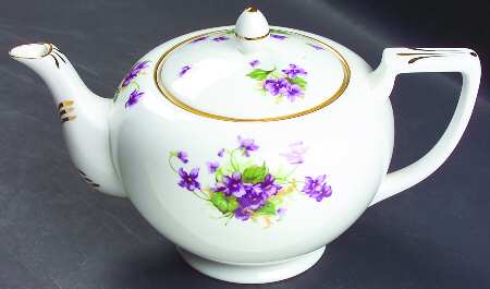 Violet (Scalloped) Teapot & Lid