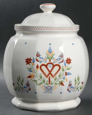 American Scenic Cookie Jar & Lid