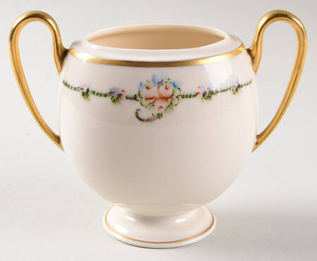 June Rose (Gold Trim) Sugar Bowl No Lid