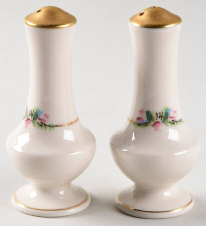 June Rose (Gold Trim) Salt & Pepper Set