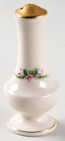 June Rose (Gold Trim) Pepper Shaker