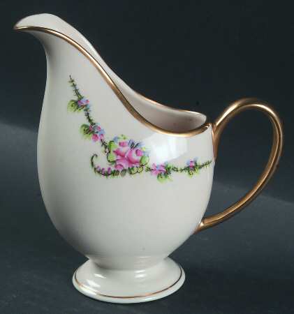 June Rose (Gold Trim) Creamer