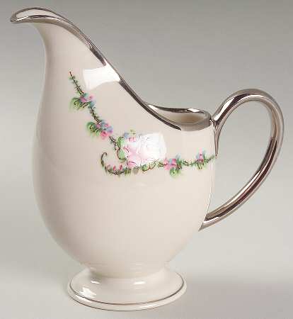 June Rose (Platinum Trim) Creamer