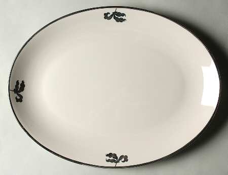 Platinum Orchid 16" Oval Serving Platter