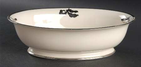 Platinum Orchid 9" Oval Vegetable Bowl