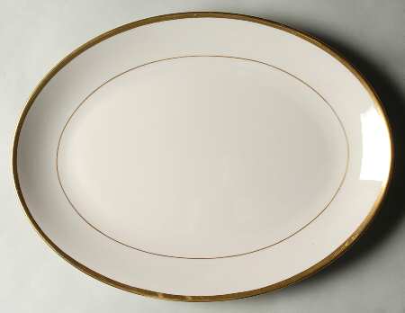Wilshire Gold 16" Oval Serving Platter